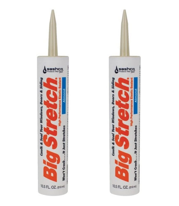 Sashco 10002 Big Stretch Acrylic Latex High Performance Caulking Sealant, 10.5 Oz