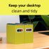 XiePiPi Paper Collapsible File Box - Cardboard Hanging File Folders Organizer for Letter Size, Portable with Handles,