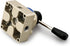 Baomain HV-02 Rotary Lever Hand Valve, PT1/4 Air Flow Control, 3 Position 4 Way