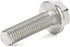 M6 x 10mm 12mm 16mm 20mm 25mm Flanged Hex Head Bolts, Stainless Steel 18-8 (304), Quantity 25