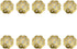 Tiazza 10Pcs Convex Round Brass Backplate Washers for Classical Furniture Decoration, Brass Hardware Accessories