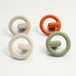 8 pcs Orange Colorful Bedside Table Pull Wardrobe Door, Children's Room Handle