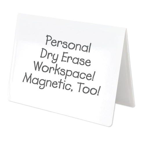 Really Good Stuff Folding Magnetic Dry Erase Activity Boards, Blank Set of 6 Boards
