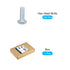 Hex Bolts (1/4-20x3/4") 100Pcs, Carbon Steel Zinc Plated Fully Threaded Hex Head Screw Bolt for Furniture Repair