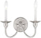 Livex Lighting 5142-91 Cranford 2-Light Wall Sconce, Brushed Nickel