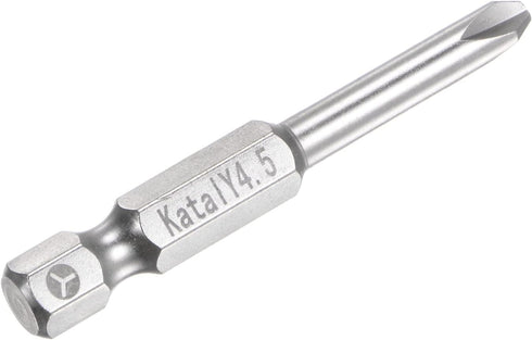 Y4.5 Tri-point Screwdriver Bit, 1/4" Hex Shank, 2" Length, Magnetic Y Type Power Tool