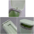 Morcte 1-Pack Tiny Desktop Trash Can, 0.5 Gallon/2 L with Push Button Lid, Green