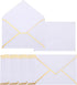 PATIKIL 100 Pack 5 x 7 A7 Christmas Envelopes - V Flap with Gold Border for Office, Wedding Gift Cards, Invitations