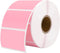 MUNBYN 2.25"x1.25" Thermal Sticker Labels, Pink Self-Adhesive Barcode Label Paper, 1000 Sheets/Roll