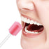 50 Disposable Oral Care Swabs, Unflavored Sterile Sponge Dental Swabsticks (Pink)