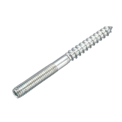 uxcell M6 Double Headed Hanger Bolts, 2-3/4" (70mm) Self-Tapping Screws for 6mm Wood Joint Furniture Legs, 8pcs