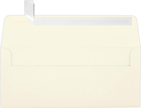 LUXPaper #10 Business Envelopes | 4 1/8" x 9 1/2" | Natural | 30% Recycled | 80lb. Text | 50 Qty