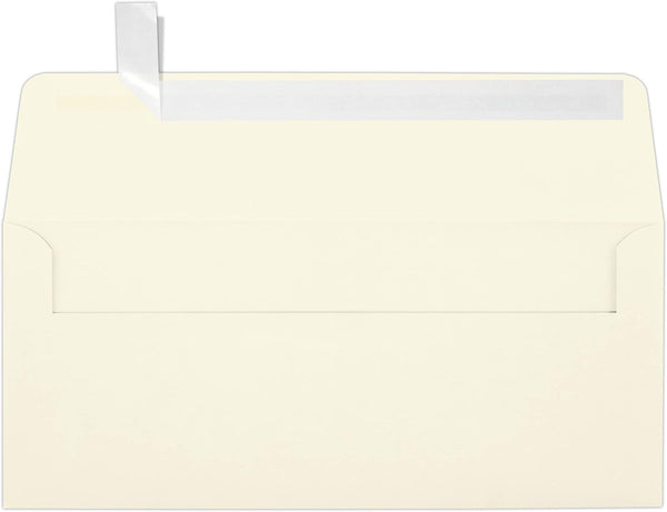 LUXPaper #10 Business Envelopes | 4 1/8" x 9 1/2" | Natural | 30% Recycled | 80lb. Text | 50 Qty