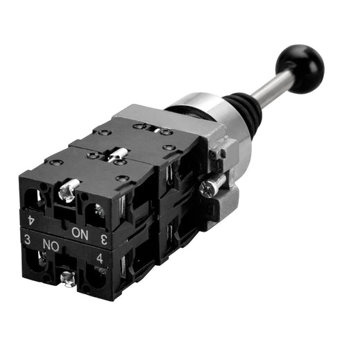 Monolever Joystick Switch XD2-PA24, SPST, 4NO, 4 Direction Momentary Type, Ui AC660V, Ith 10A