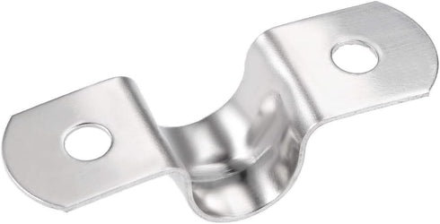 uxcell U Shaped Conduit Clamp Saddle Strap Tube Pipe Clip, Stainless Steel M10, 10Pcs