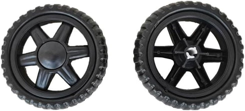 UtySty 2 Pack Shopping Cart Wheels Replacement 5 inch Dia Rubber Foam Wheel