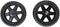 UtySty 2 Pack Shopping Cart Wheels Replacement 5 inch Dia Rubber Foam Wheel