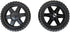 UtySty 2 Pack Shopping Cart Wheels Replacement 5 inch Dia Rubber Foam Wheel
