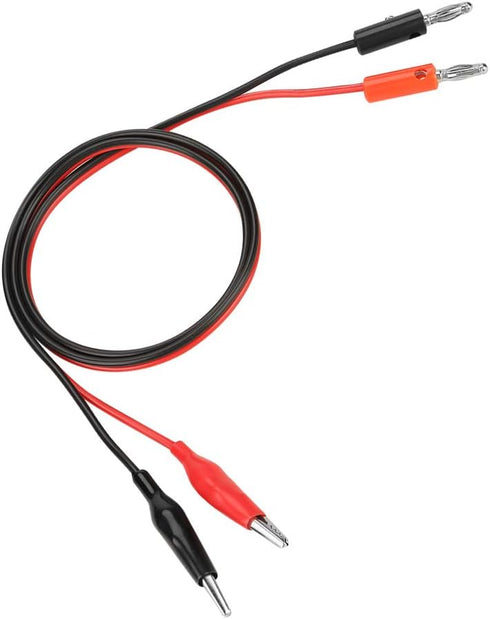 ASHATA Banana Plug to Clip Test Output Cable, 30V 5A for Adjustable DC Regulated Power Supply