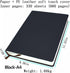 Thick Sketchbook 660 Pages Notebook Soft Faux Leather Cover Journal 80GSM Paper Notepad Drawing Book Memo Writing Sketch Pad Diary Notebook