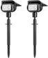 Nreonrick Solar Spot Lights 360 Adjustable Solar Lights Outdoor IP65 Waterproof with