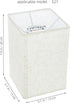 ARTIBETTER Square Linen Lampshade for Table and Floor Lamps Natural Cloth Lamp Cover with Soft Light Diffuser Easy