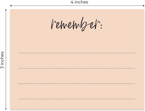 Feminine Reminder Fill in Sticky Note Pads, Set of 6, 4" x 3" Pink Purple, 50 Sheets Per Pad, Made in The USA