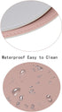 Round Mouse Pad 220x220x2mm, PU Leather Gaming Mouse Mat, Waterproof Non-Slip Smooth Design for Office, Home and Travel