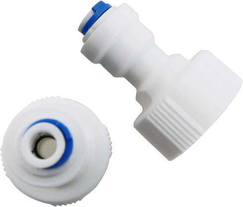 YHXiXi 5PCS 3/4'' 1/4'' Female to Quick Connect Push to Connect Plastic ro Fittings Hose Bib Quick Connect Adapter