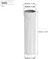 4 Inch Bulb Pack 6 MECCANIXITY Candle Socket Covers, Tall Chandelier Sleeves Light Base Holder, White