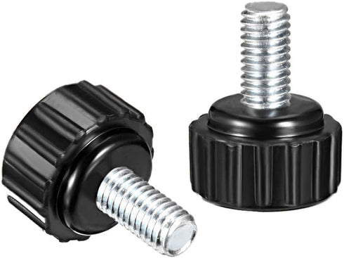 uxcell M5 x 10mm Metric Male Thread Knurled Clamping Knobs, Grip Thumb Screw on Type Hand Clamping Handle Bolt with