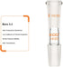 XCD Glass Reducing Connecting Adapter, Borosilicate Glass for Lab Use, 10/30 Outer to 14/20 Inner Joint Adapter