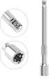 OriGlam 1/4" Drive Extension Socket Wrench, 4-Inch Ratchet Extender, Chromed Steel