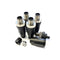 5Pcs M12 5 Pin Male Connector, A Code Unshielded Industrial Circular Connector for Electric Bicycles
