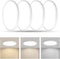 RLEDPZTX Led Flush Mount Ceiling Light,9 Inch 18w 1860lm,3000k/4000k/6000k 3CCT Selectable, Round Modern