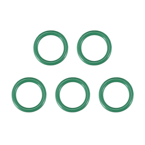 uxcell Fluorine Rubber O-Rings, 14mm OD 10mm ID 2mm Width FKM Seal Gasket, Green, Pack of 5 for Plumbing Machinery