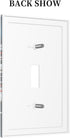 HTSAHKV 3 5 Inch Winter Cardinal Red Bird Wall Plate Light Switch Cover Single Gang Outlet Faceplate Print Plate Cover