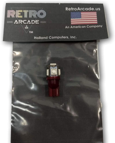 RetroArcade.us Pinball replacement bulb LED 13 volt AC, 5050 wedge base T10 5-SMD