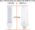 11W G24Q LED Bulb 4 Pin CFL Replacement G24Q PLC-26W 1100LM 120V 6000K LED Horizontal PL Bulb
