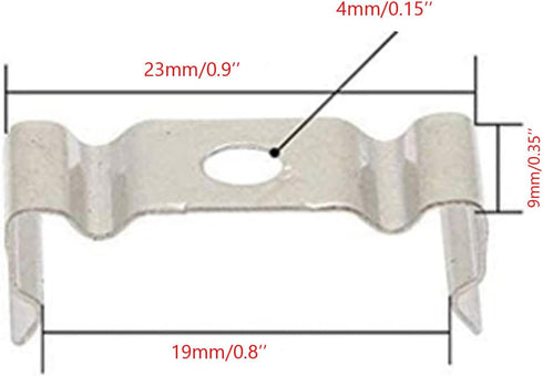 T5 LED Light Bulbs 20pcs Clips Holder Bracket for Lamp Socket Shop Light Fixture, Suitable for T5 lamps