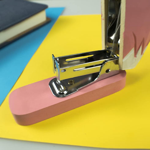 Wooden Animal Stapler, Flamingo Desktop Stitcher Art Figurine for School Office Stationery