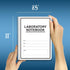 BookFactory Carbonless Lab Notebook, Scientific Grid Format, Contains Carbon Copies, 8.5" x 11", 25 Sets of Pages, 50