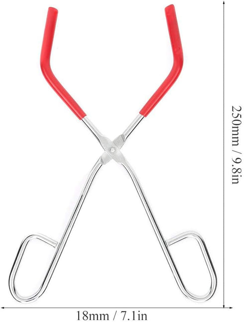 Lab Beaker Tongs Lab Tool Supplies 9.8in Length with Rubber Coated Ends for 50mL - 1000mL Capacity Beaker by Hztyyier