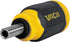 VACO VAC1080 Multi-Bit Stubby Screwdriver, 8-in-1 Adjustable Magnetic Tool with Phillips, Slotted, Square Bits