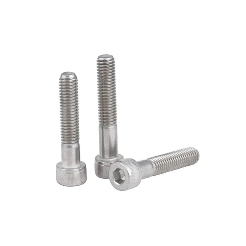 Generic M4 M5 M6 M8 M10 M12 M16 DIN912 A2-70 304 Bolts(130mm,5pcs M8) Half Thread Stainless Steel Hex Socket Cheese