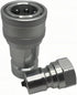 1/4" NPT ISO7241-B Hydraulic Quick Connect & Disconnect Coupler, Quick Release Coupling Set w/Dust Caps H2-63/62 by Undercarriage