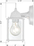2 Packs Bulbs WISBEAM White Outdoor Wall Lantern, Black Exterior Waterproof Wall Sconce for House, Aluminum Housing