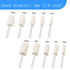 Luo ke 100 Pcs Compressed Wool Felt Polishing Head Tool Buffing Wheel for Dremel Rotary Tool with 1/8" Mandrel