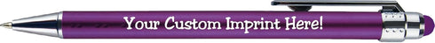 Express Pencils 12 Personalized Pens with Stylus Tip -Bright Vibes- Click action - Custom - Black writing - Printed