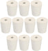 MECCANIXITY Rubber Tapered Plug, 17mm to 23mm with 8mm Hole Test Tubes Bungs Stopper White for Lab Home, 10 Pieces